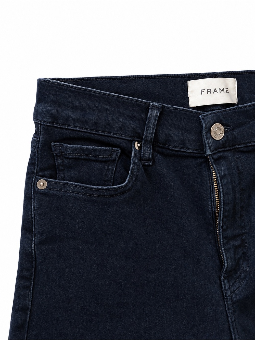 FRAME Le Palazzo Crop Jeans High Rise Wide Leg Dark Navy Size 29 NWT - Picture 4 of 13